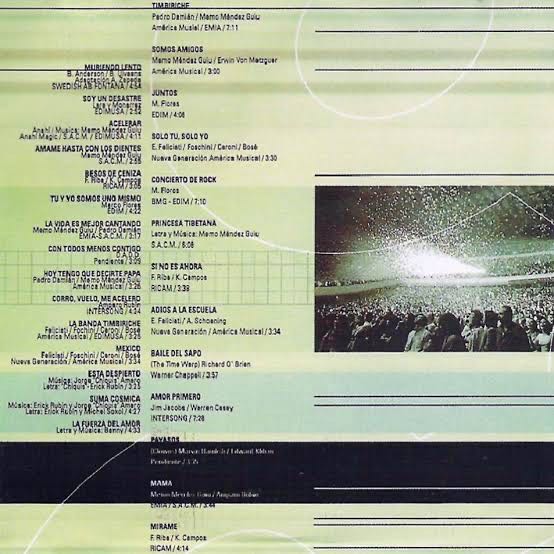 El Concierto - Timbiriche (CD) music collectible [Barcode 7509978264047] - Main Image 2