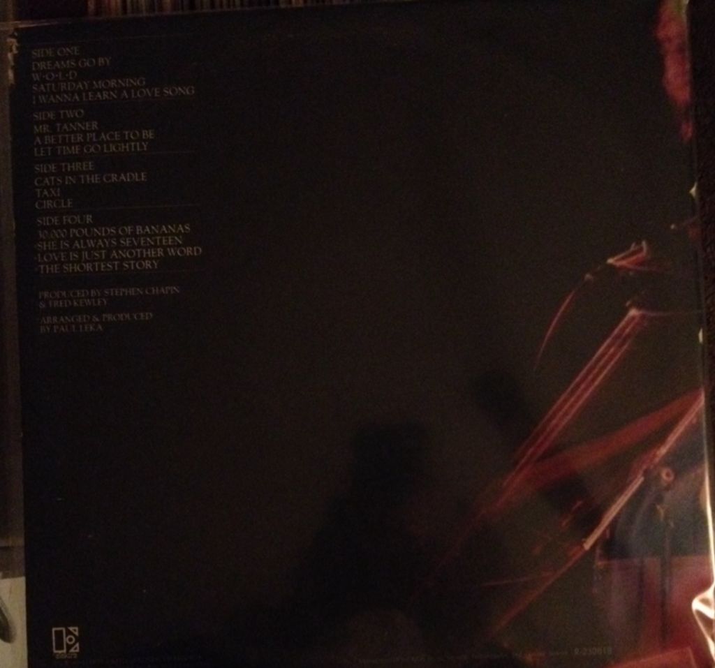 Greatest Stories Live - Chapin, Harry (12”) music collectible - Main Image 2