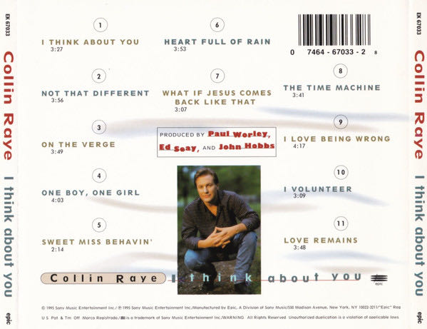 I Think About You - Raye, Collin (CD - 39) music collectible - Main Image 2
