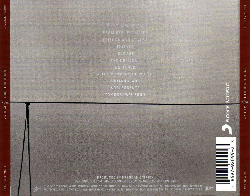 If Not Now When? - Incubus (CD) music collectible [Barcode 886979209923] - Main Image 2
