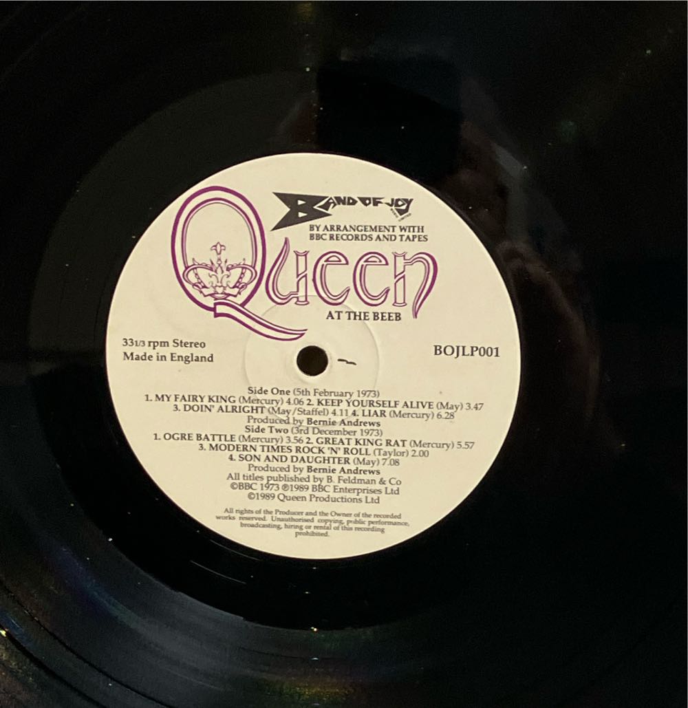 At The Beeb - Queen (12”) music collectible [Barcode 5017644900110] - Main Image 3