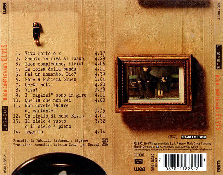 Buon Compleanno Elvis - Ligabue (CD) music collectible [Barcode 706301182321] - Main Image 2