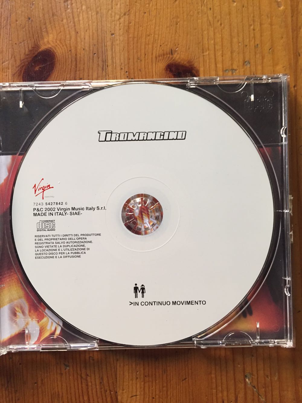 In Continuo Movimento - Tiromancino (CD) music collectible [Barcode 724354278426] - Main Image 3