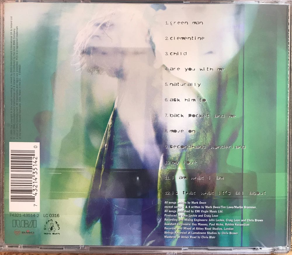 Green Man - Owen, Mark (CD) music collectible [Barcode 743214351420] - Main Image 2