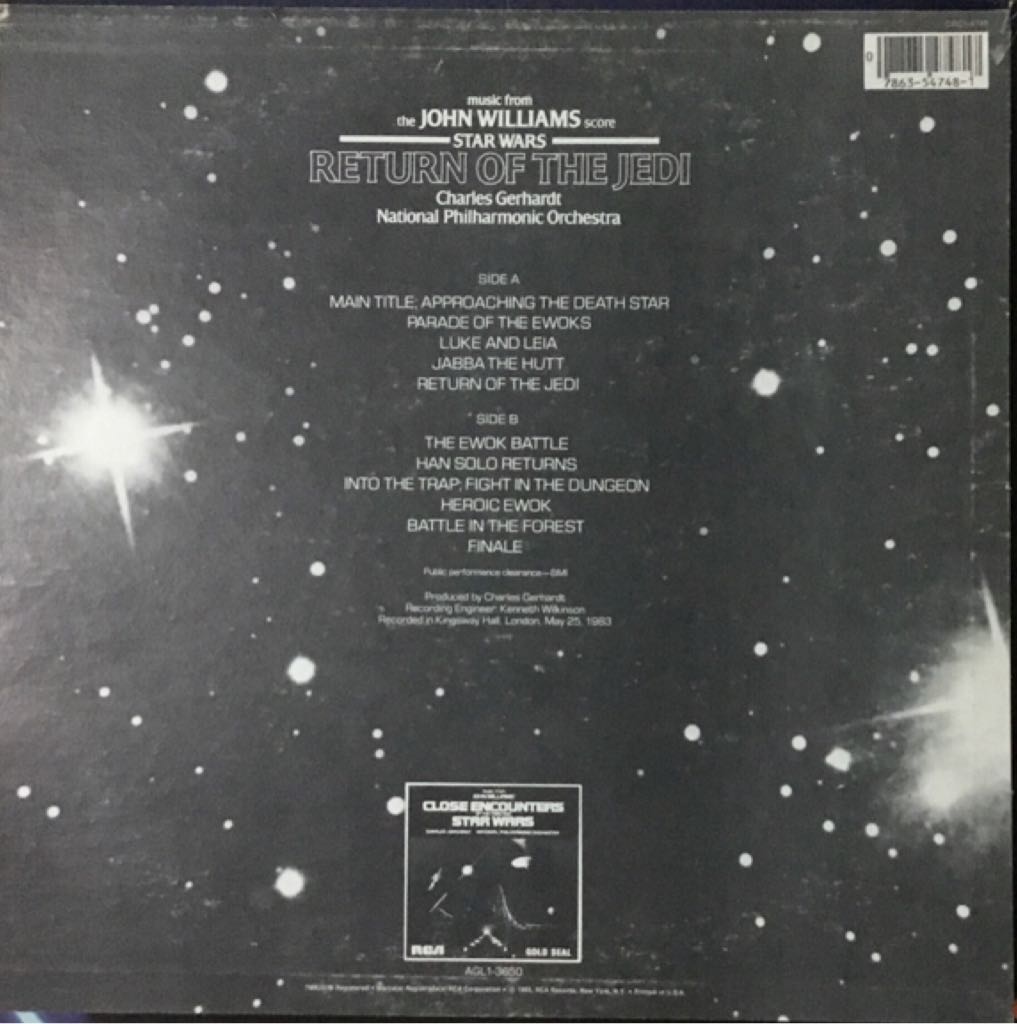 Return Of The Jedi - National Philharmonic Orchestra (CD) music collectible [Barcode 0035626076726] - Main Image 2