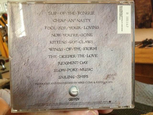 #08 Slip Of The Tongue - Whitesnake (MP3 - 4656) music collectible [Barcode 0077779353729] - Main Image 2