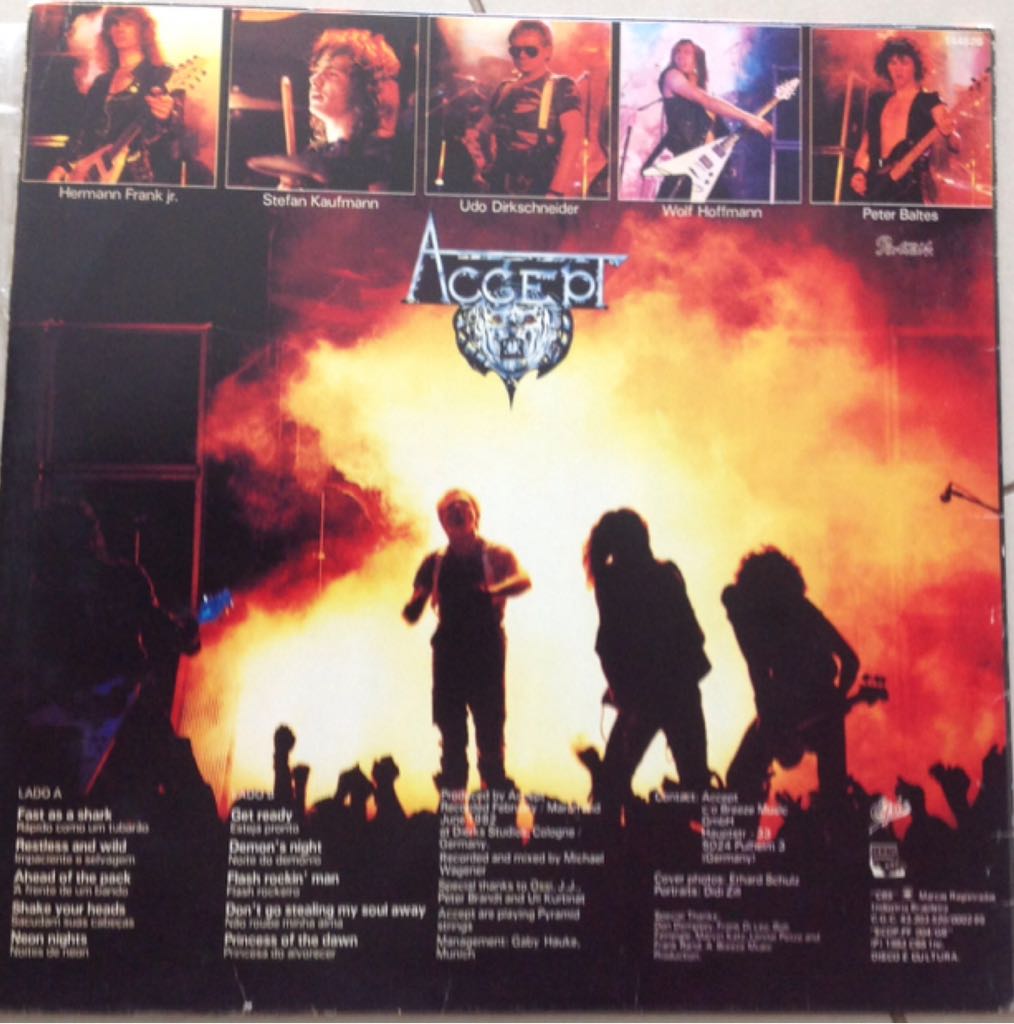 Restless and Wild - Accept (12” - 43:58) music collectible - Main Image 2