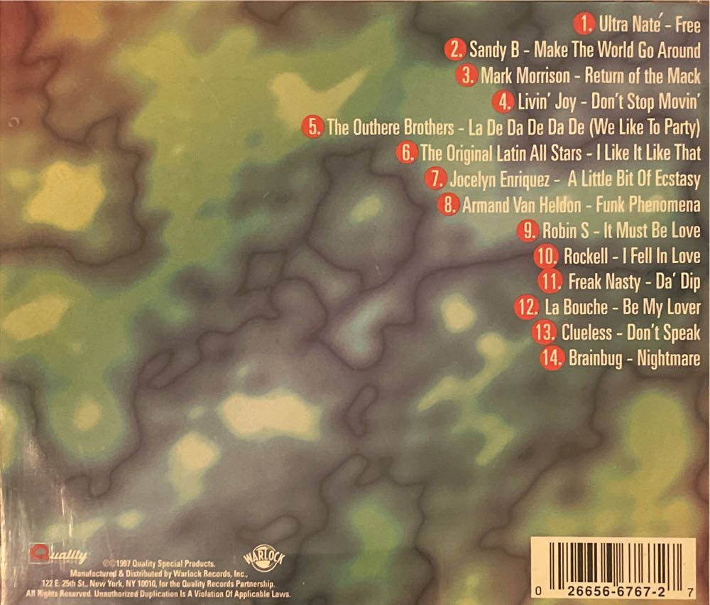 Dance Mix USA Vol. 7 - Various Artist (CD) music collectible [Barcode 026656676727] - Main Image 2