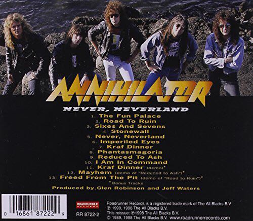 Never, Neverland - Annihilator (CD - 44:02) music collectible [Barcode 016861872229] - Main Image 2
