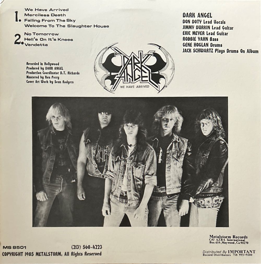 We Have Arrived - Dark Angel (12”) music collectible - Main Image 2