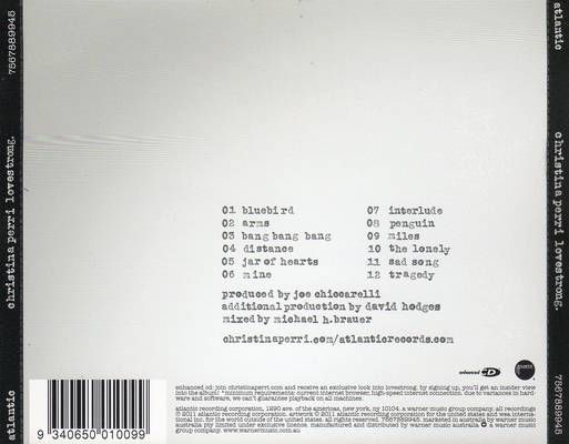 Lovestrong. - Perri, Christina (CD) music collectible [Barcode 075678826412] - Main Image 2