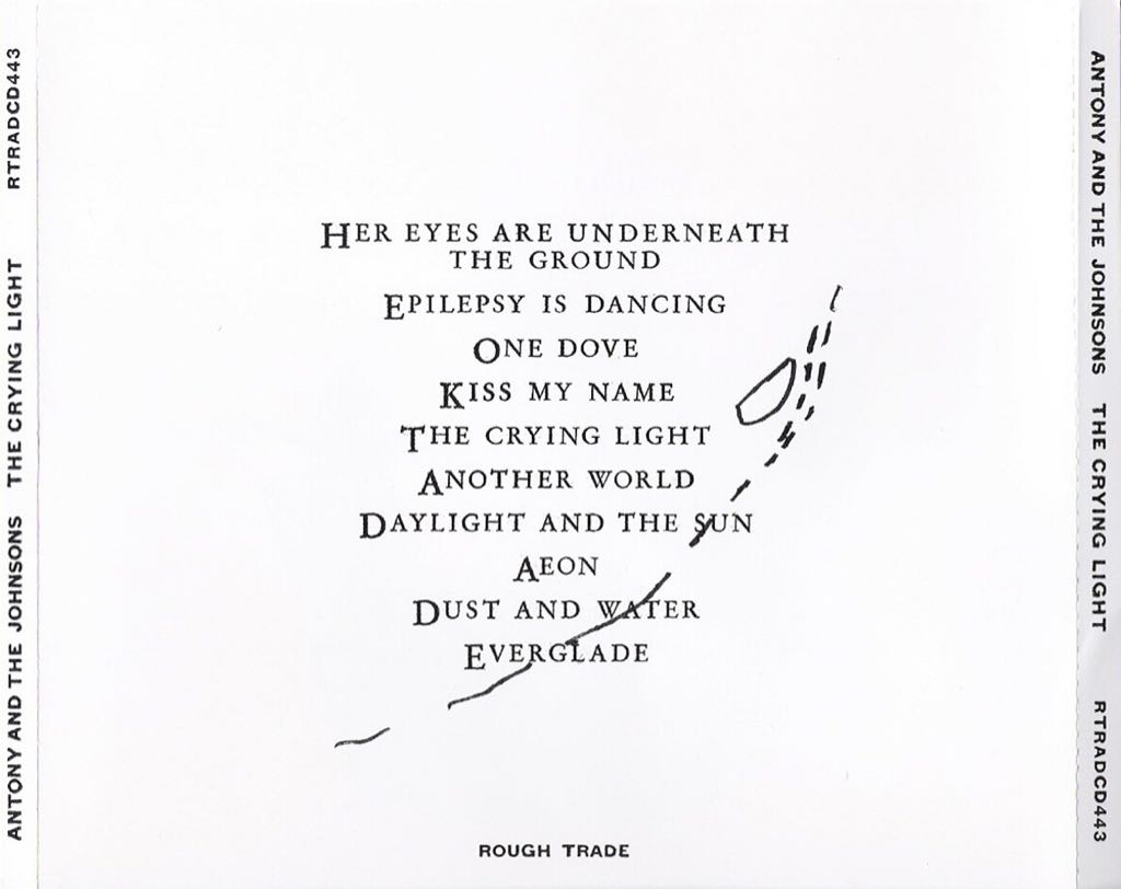 The Crying Light - Antony And The Johnsons (CD - 39) music collectible - Main Image 2