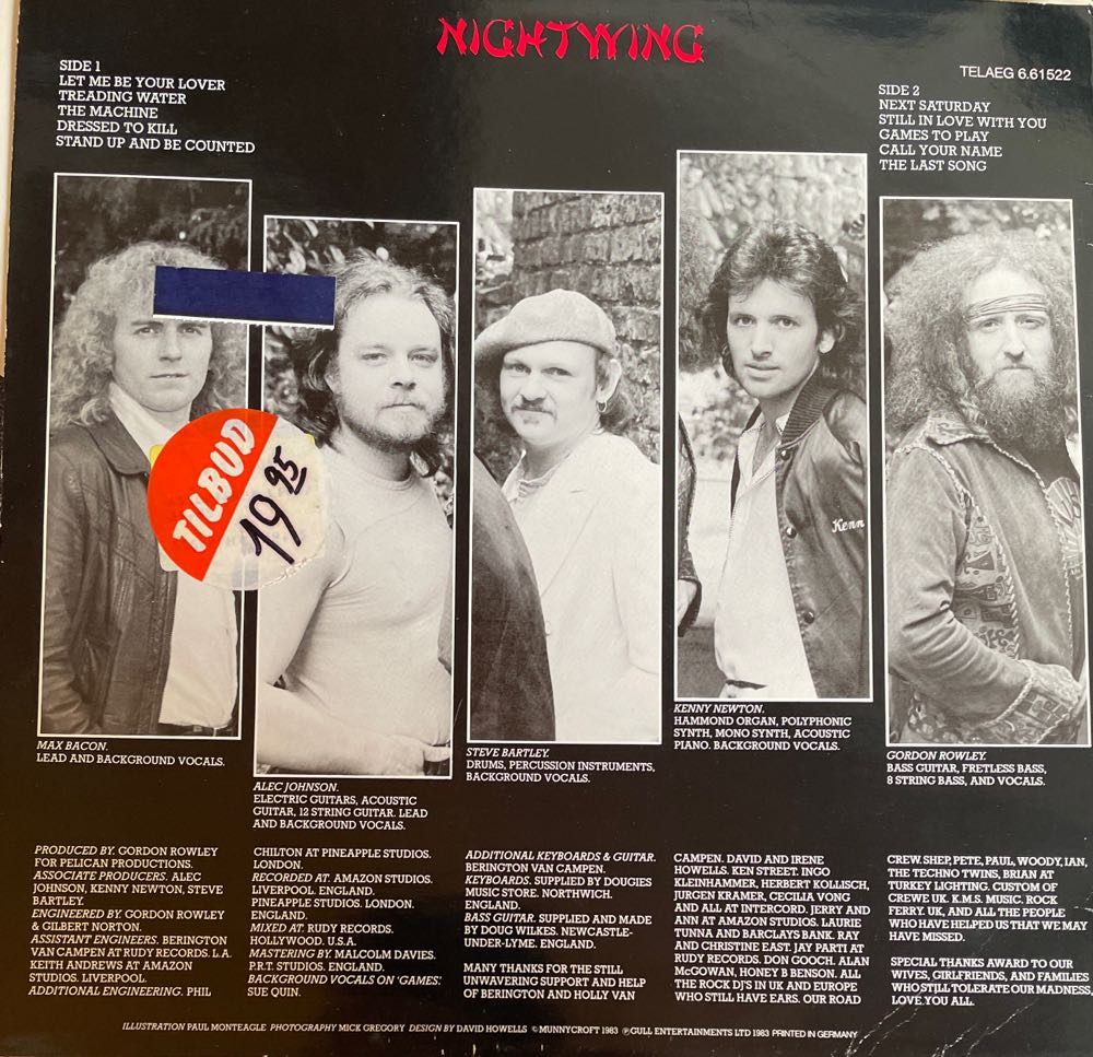 Stand Up and Be Counted (Vinyl) - Nightwing (12”) music collectible [Barcode 5036408003874] - Main Image 2