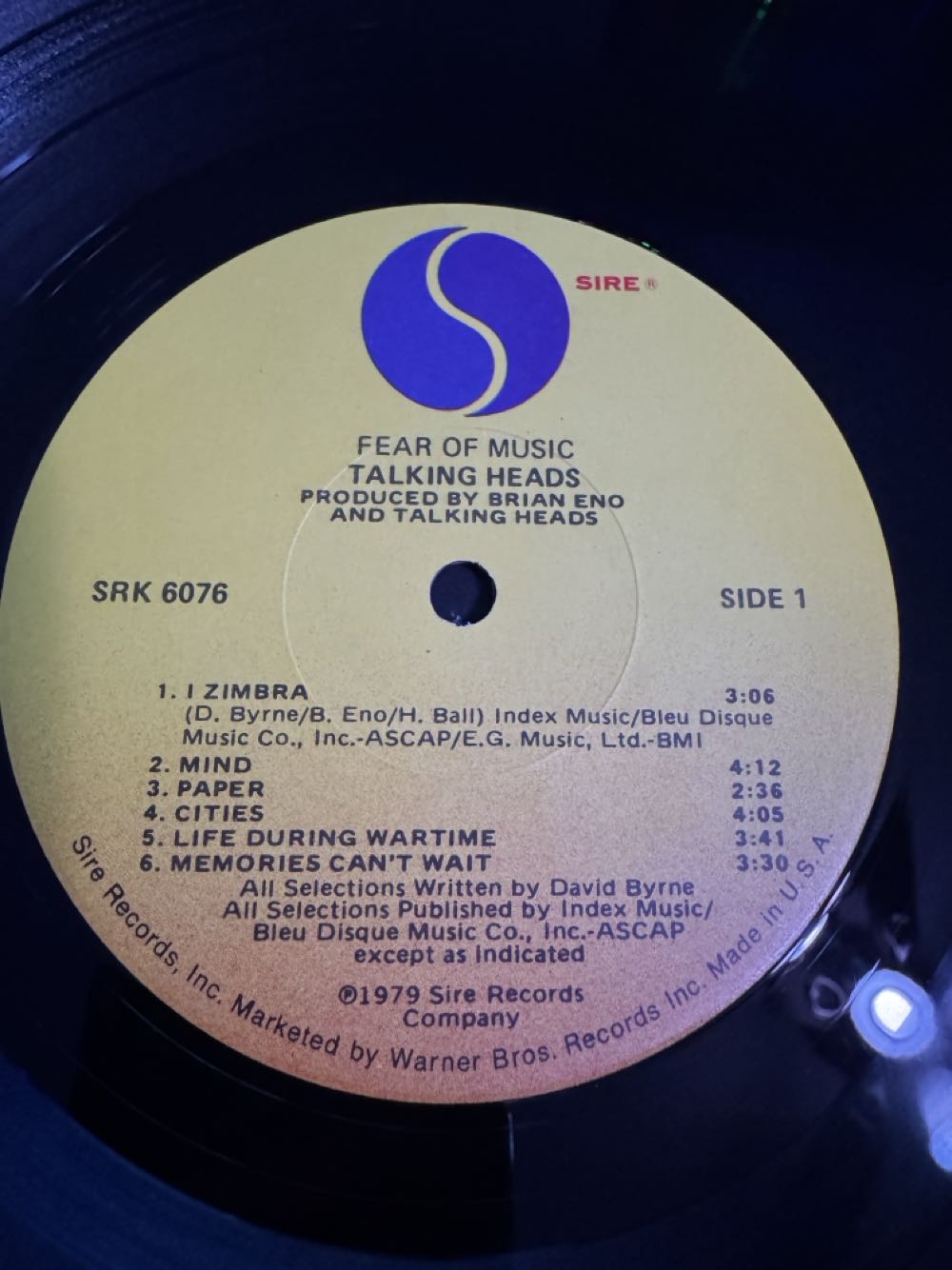 Fear Of Music - Talking Heads (12” - 41) music collectible - Main Image 4