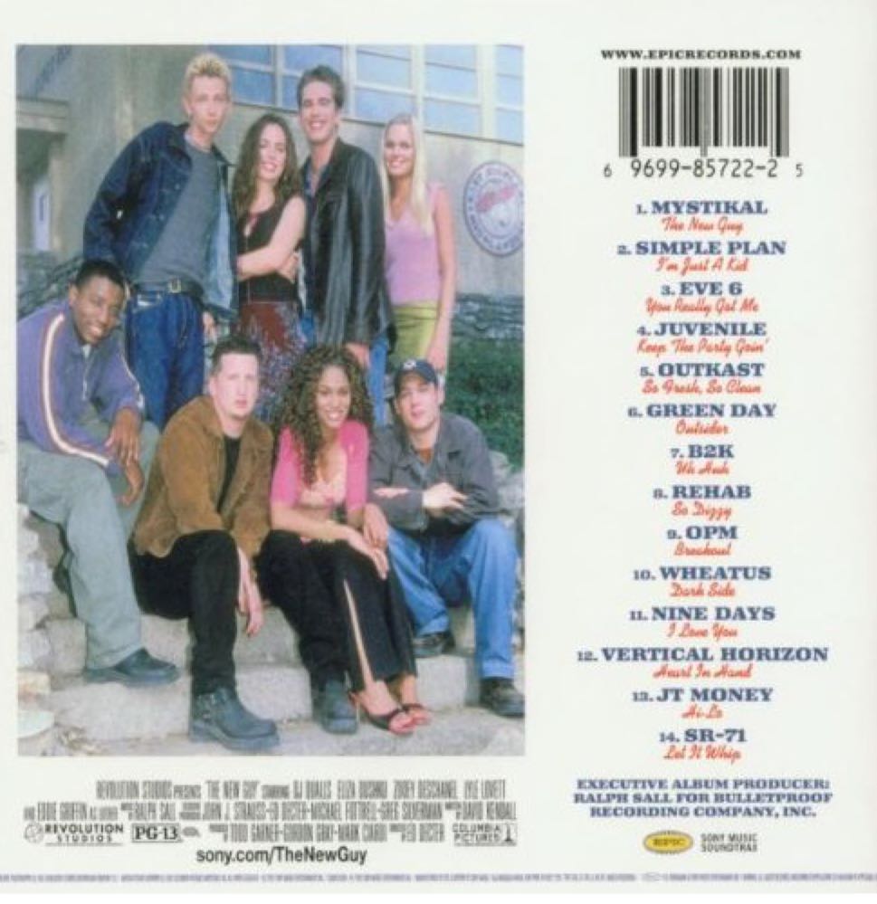 New Guy, The - Soundtrack Various Artists (CD) music collectible [Barcode 696998572225] - Main Image 2