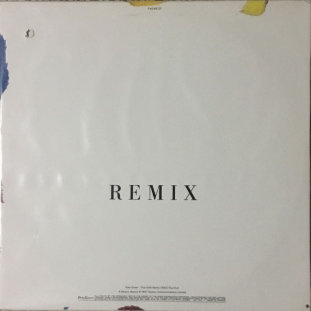 Substance - New Order (12”) music collectible [Barcode 042283261617] - Main Image 2