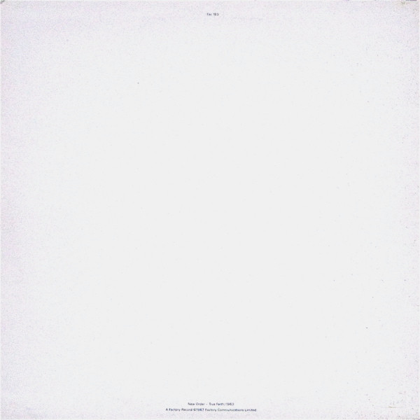 True Faith / 1963 - New Order (12” - 11) music collectible [Barcode 075992073301] - Main Image 2