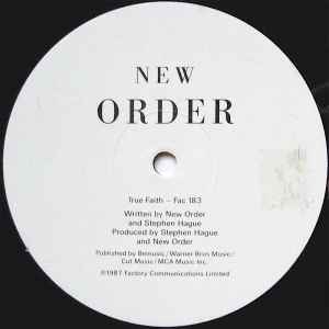 True Faith / 1963 - New Order (12” - 11) music collectible [Barcode 075992073301] - Main Image 3