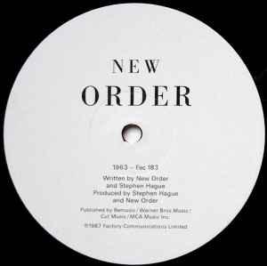 True Faith / 1963 - New Order (12” - 11) music collectible [Barcode 075992073301] - Main Image 4
