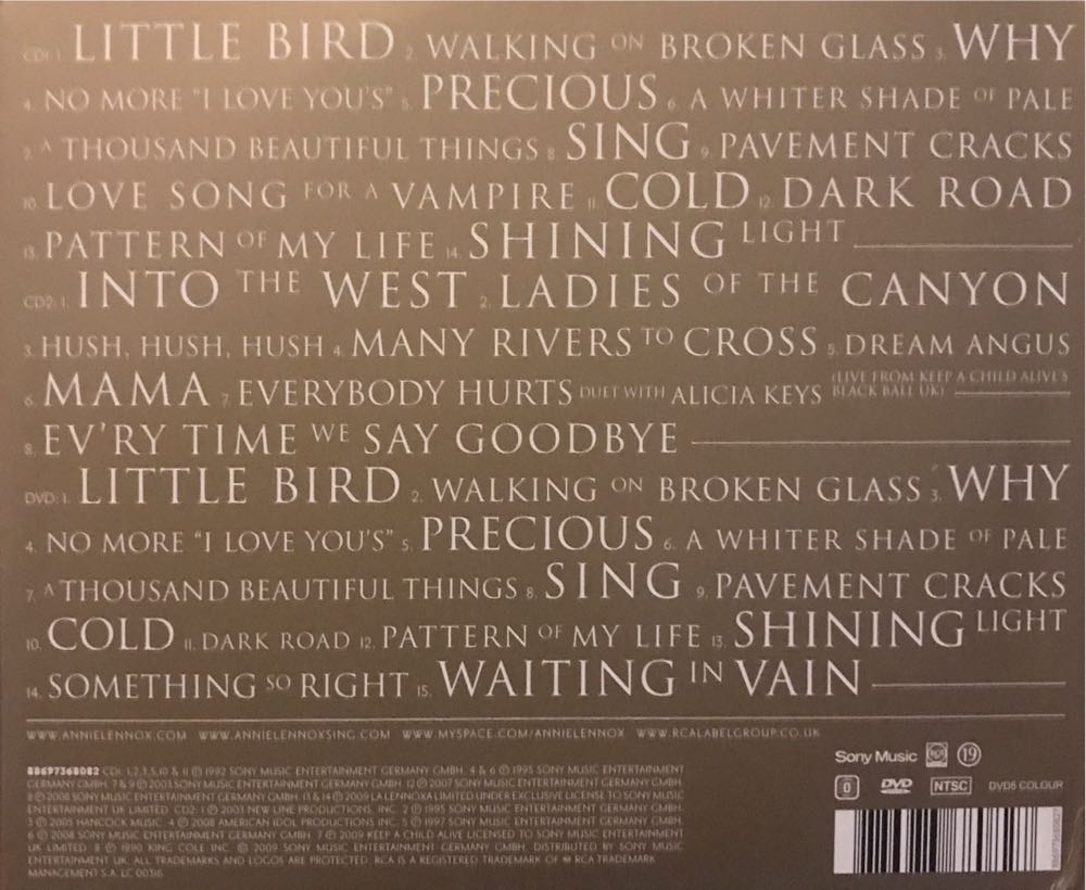 Annie Lennox collection, The - Annie Lennox (CD/DVD) music collectible [Barcode 886973680827] - Main Image 2