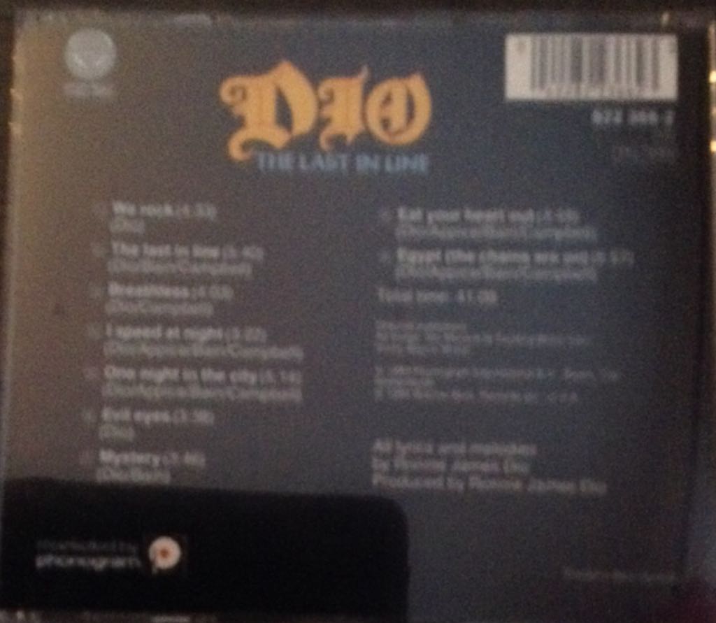 Last In Line, The - Dio (CD - 42) music collectible [Barcode 042282236623] - Main Image 2