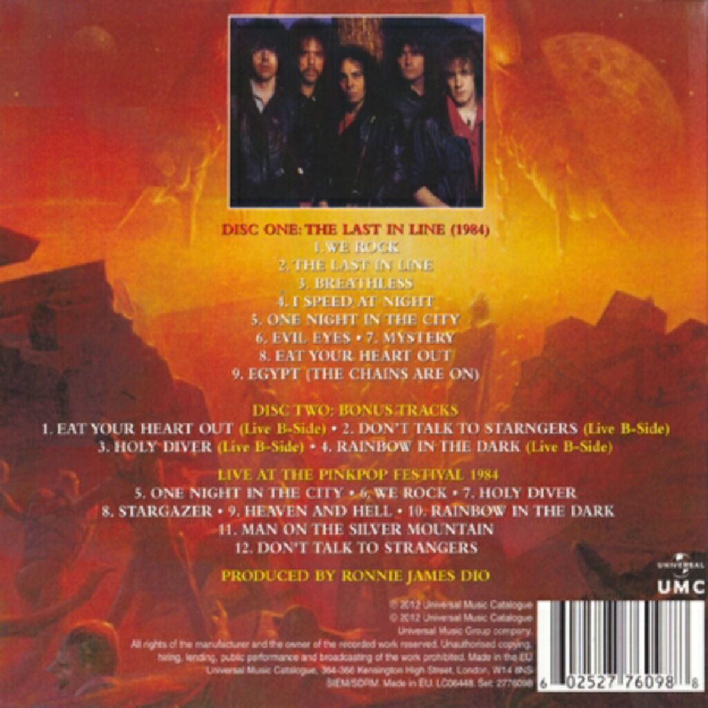 The Last in Line - Dio (CD - 41) music collectible [Barcode 075992510028] - Main Image 2