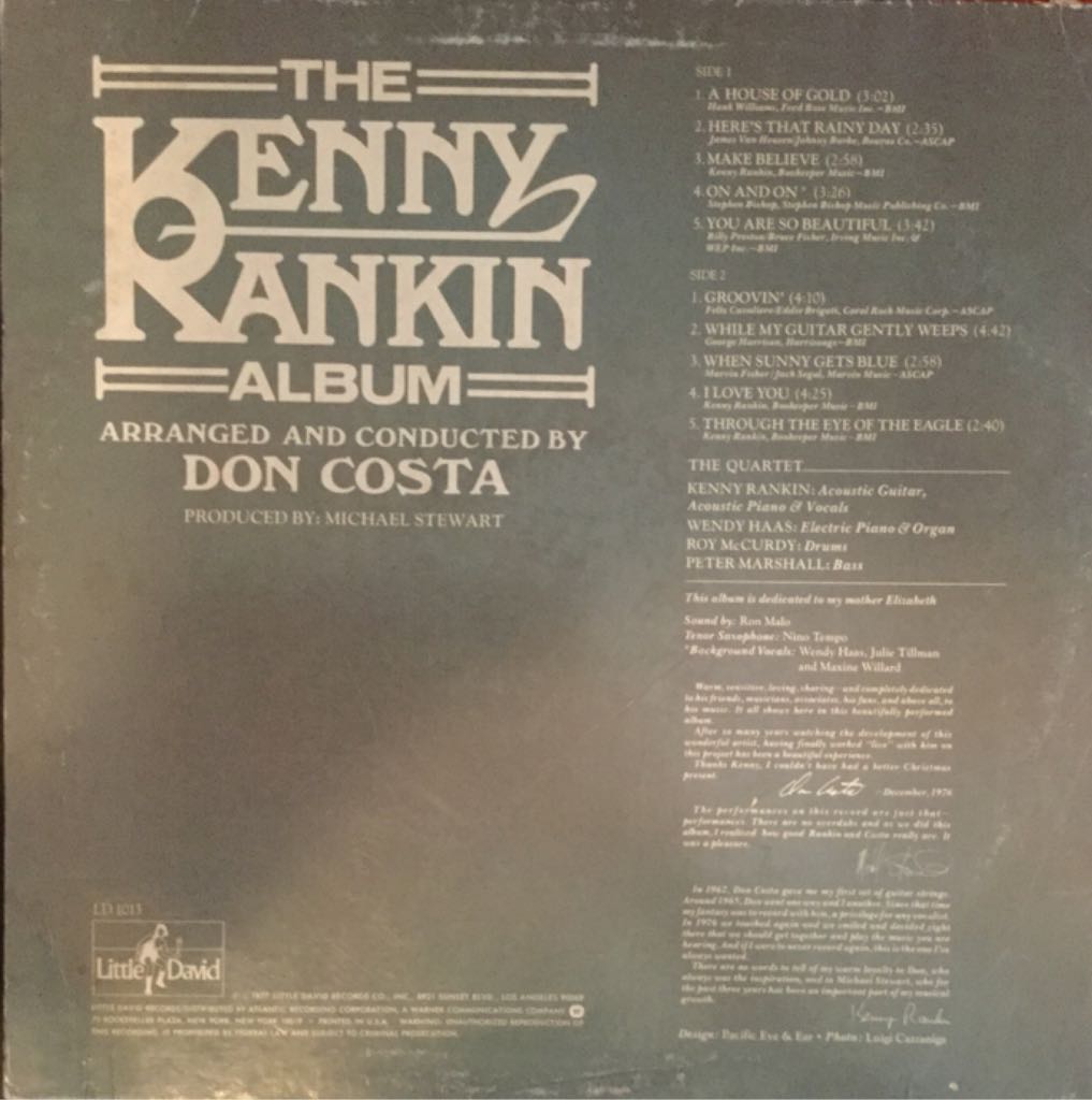 The Kenny Rankin Album - Kenny Rankin (12” - 35) music collectible - Main Image 2