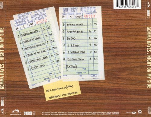 Night On My Side - Hayes, Gemma (CD) music collectible [Barcode 724358305005] - Main Image 3