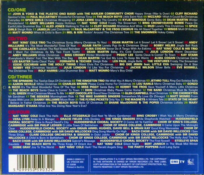101 Christmas Songs - - Various Artists (CD) music collectible [Barcode 5099950590322] - Main Image 2