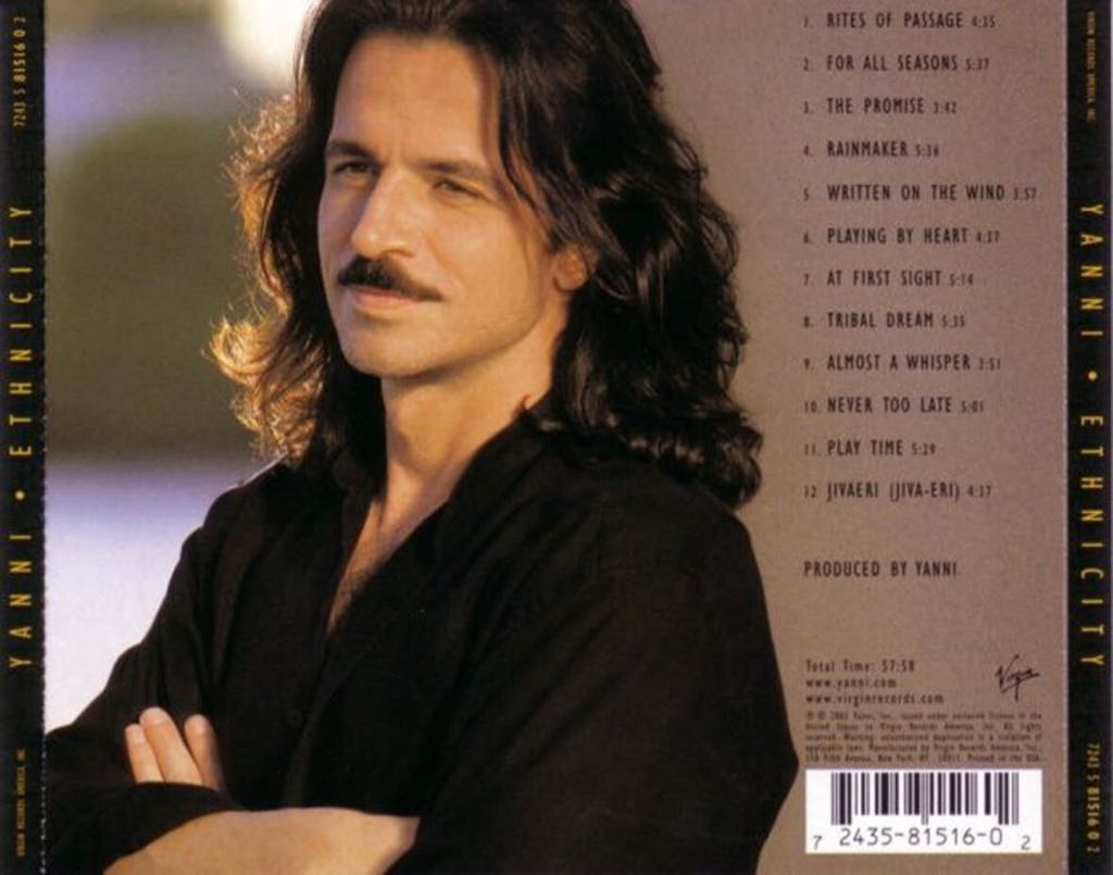 Ethnicity - Yanni (CD/DVD) music collectible [Barcode 724358151602] - Main Image 2