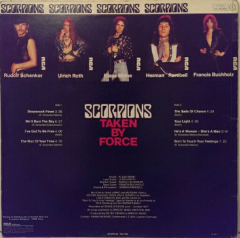 Taken By Force - Scorpions (12” - 38) music collectible [Barcode 0035627008115] - Main Image 2