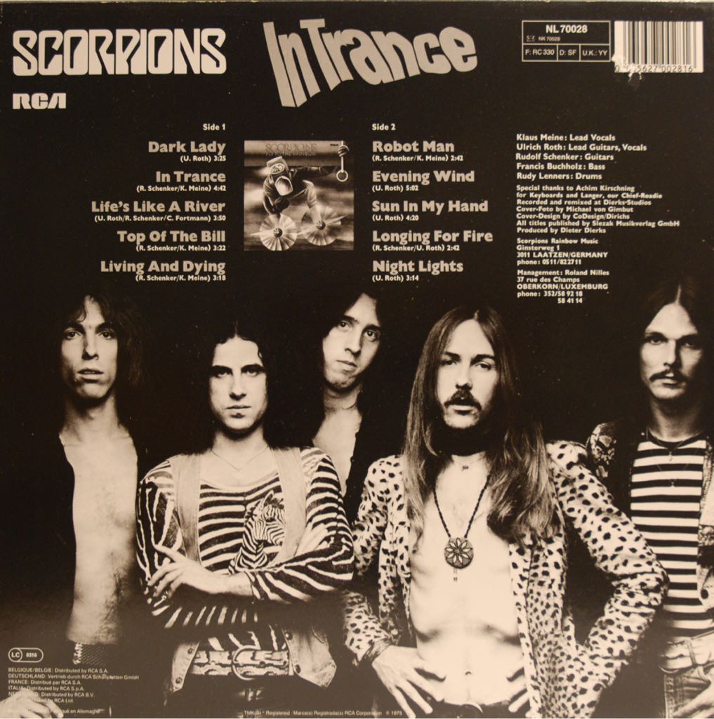 In Trance - Scorpions (12” - 3717) music collectible - Main Image 2