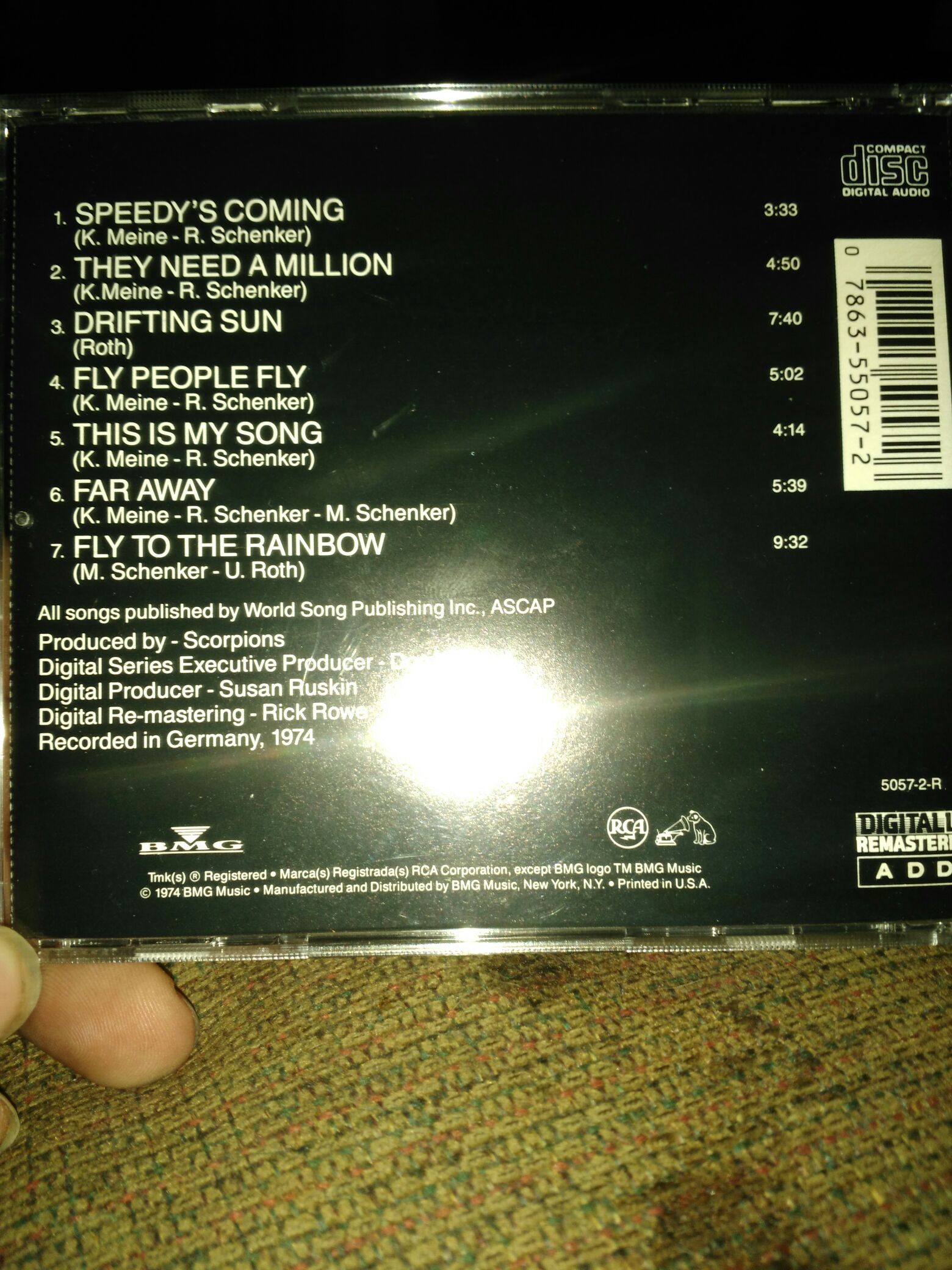 Fly To The Rainbow - Scorpions (CD - 39) music collectible - Main Image 2