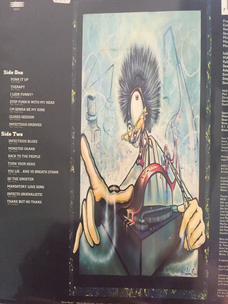 Plague That Makes Your Booty Move, The - Infectious Grooves (12”) music collectible [Barcode 7891073000713] - Main Image 2