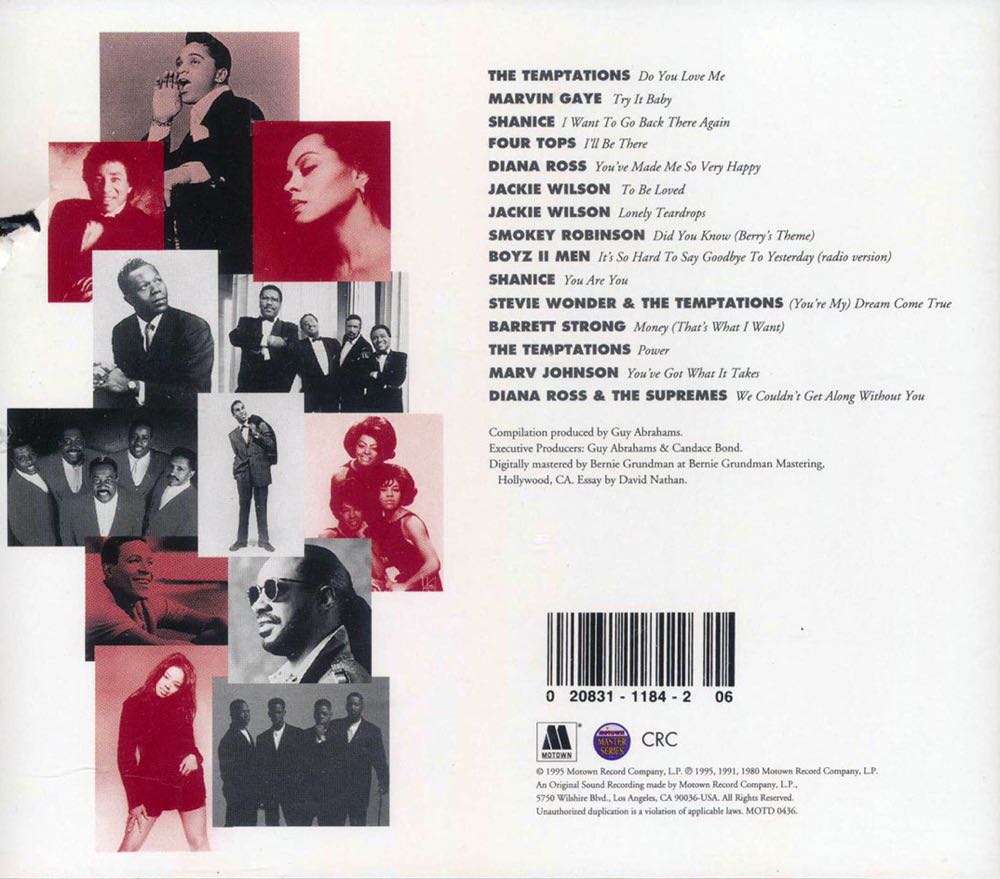 The Music, The Magic, The Memories Of Motown: A Tribute To Berry Gordy - Various Artists (CD) music collectible [Barcode 731453043626] - Main Image 2