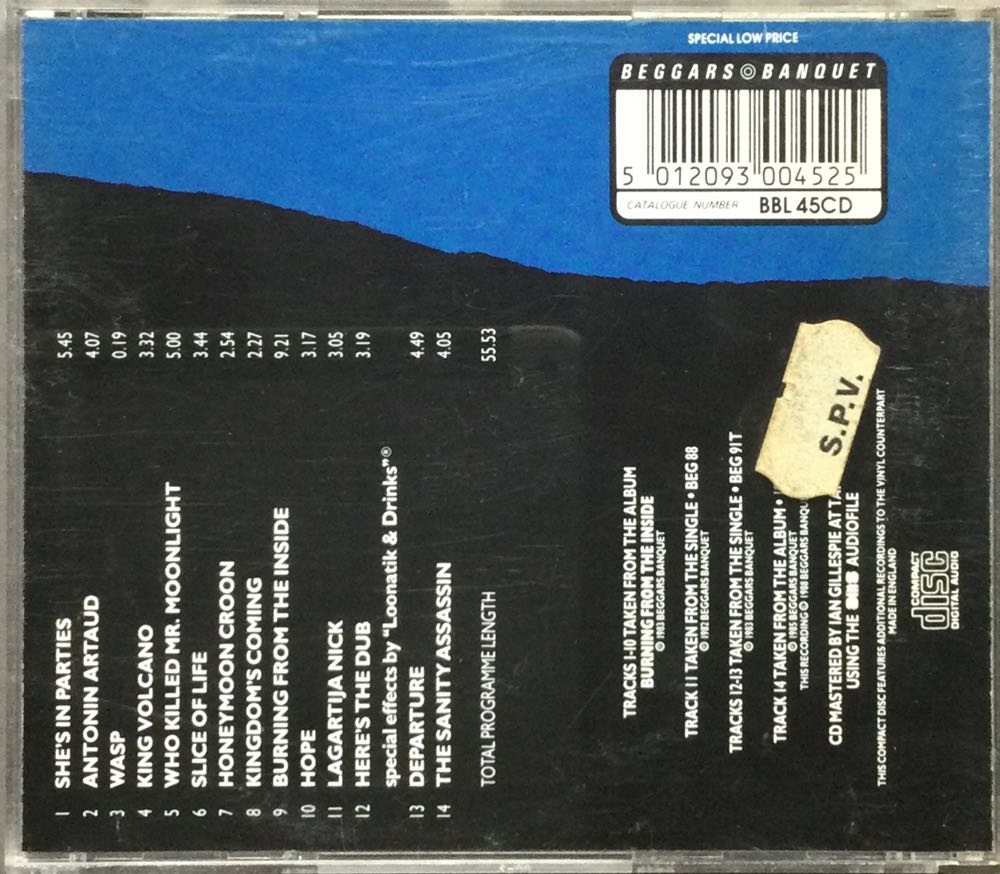 Burning From The Inside - Bauhaus (CD - 56) music collectible [Barcode 5012093004525] - Main Image 3