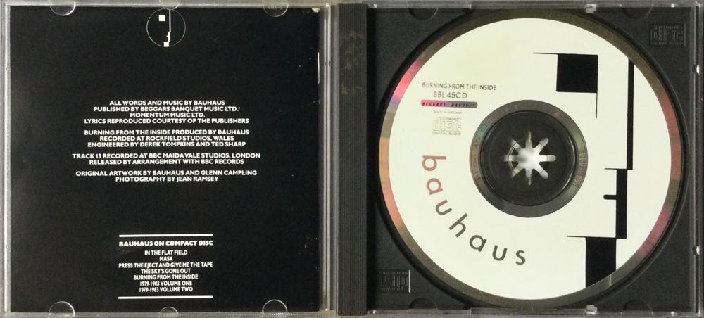 Burning From The Inside - Bauhaus (CD - 56) music collectible [Barcode 5012093004525] - Main Image 4