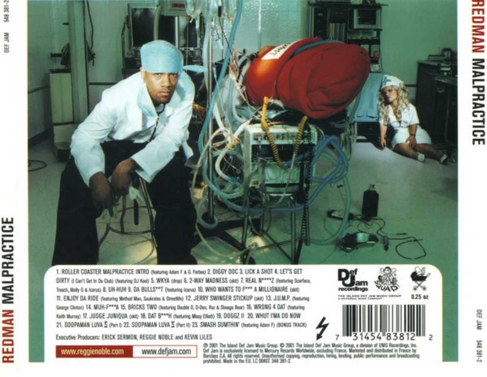 Malpractice - Redman (CD - 79) music collectible [Barcode 731454838122] - Main Image 3