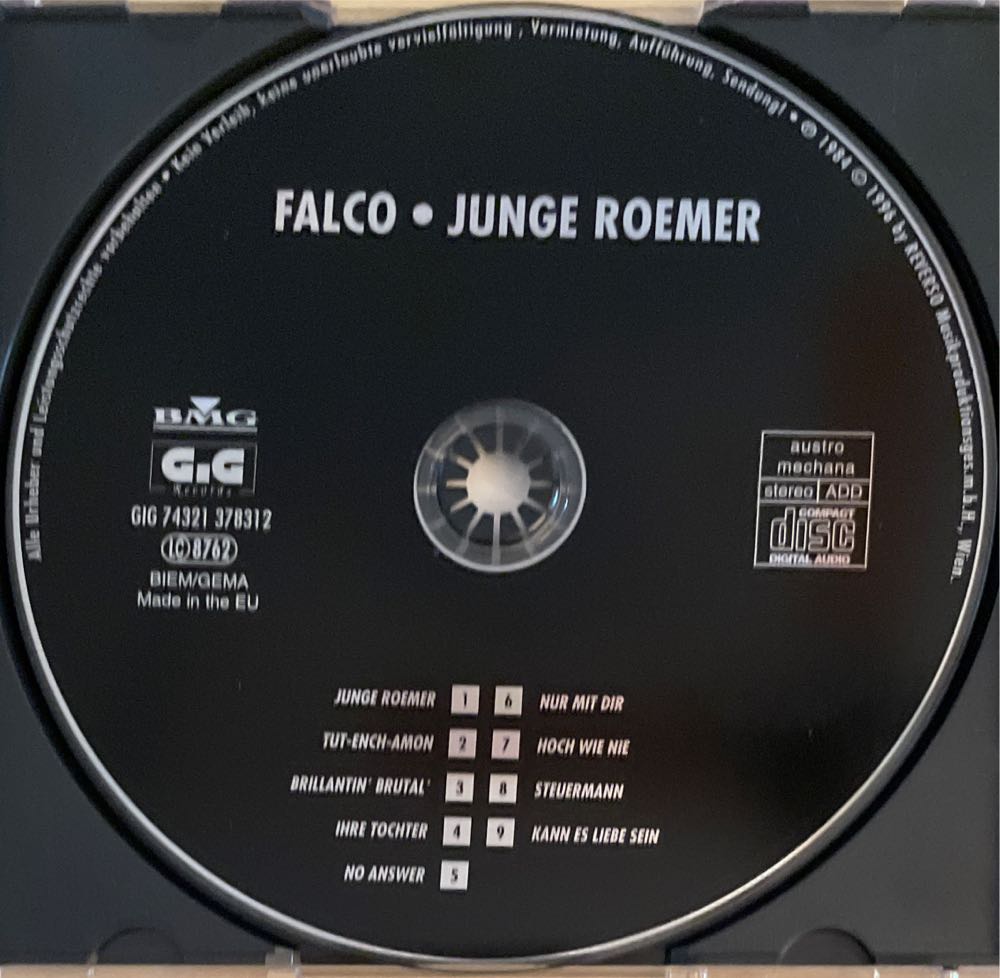 Junge Roemer - Falco (CD - 37) music collectible [Barcode 743213783123] - Main Image 3