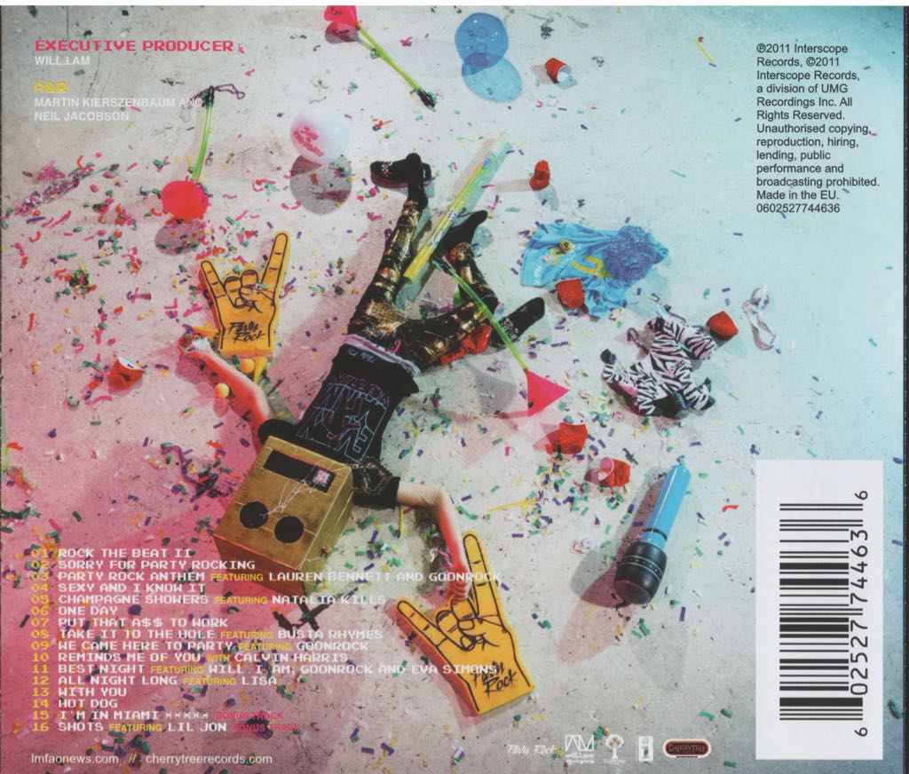 Sorry For Party Rocking - LMFAO (CD) music collectible [Barcode 602527744636] - Main Image 2