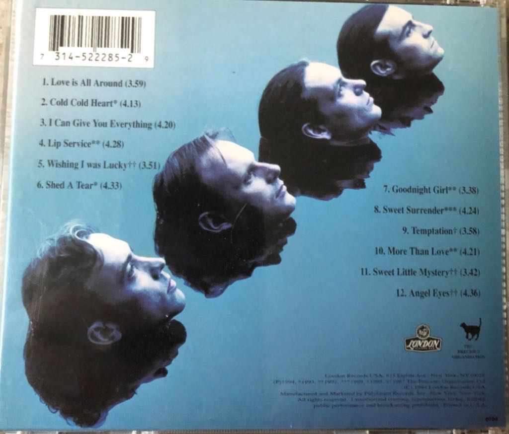 Part One - Wet Wet Wet (CD - 50) music collectible [Barcode 731452228529] - Main Image 2