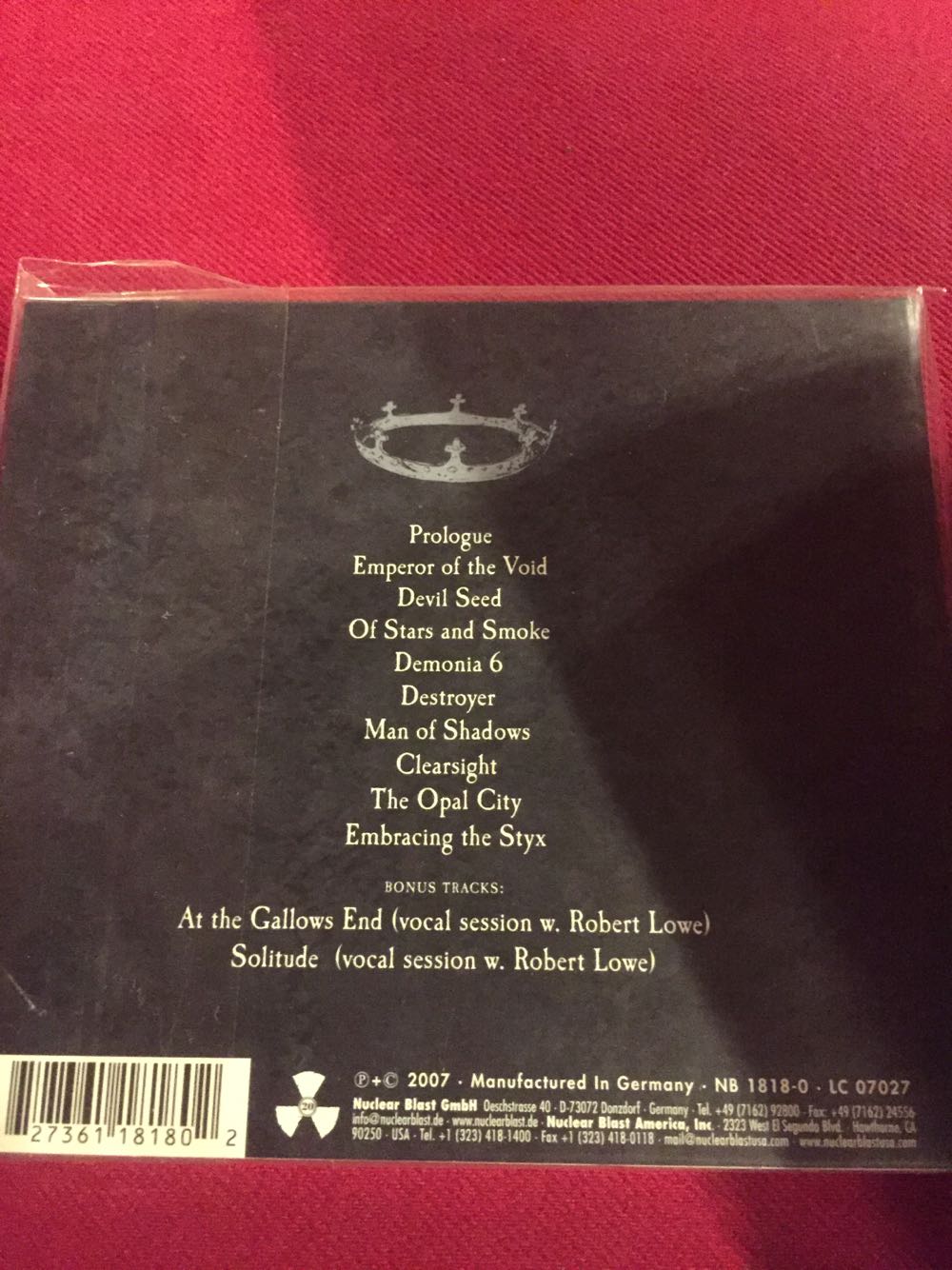 King Of The Grey Islands - Candlemass (CD) music collectible [Barcode 727361181802] - Main Image 2