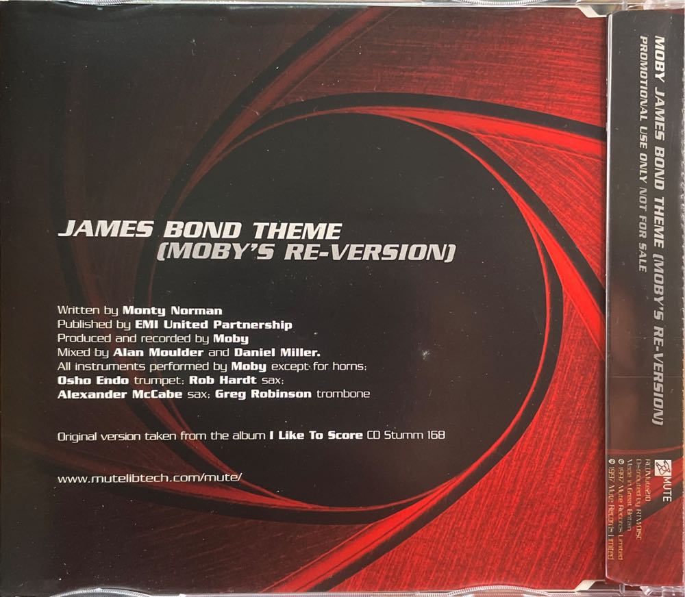 James Bond Theme - Moby (CD) music collectible - Main Image 2