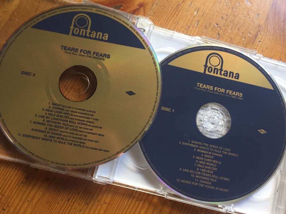 Tears Roll Down - Tears For Fears (CD) music collectible [Barcode 602498687703] - Main Image 3