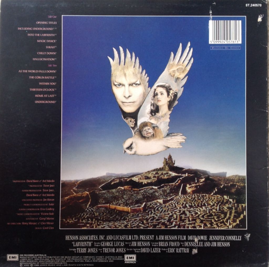 Labyrinth - Bowie, David (10”) music collectible - Main Image 2