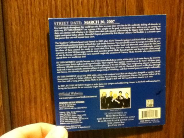 Beautiful Tragedy (Signed) - In This Moment (CD - 41:43) music collectible [Barcode 727701829722] - Main Image 2