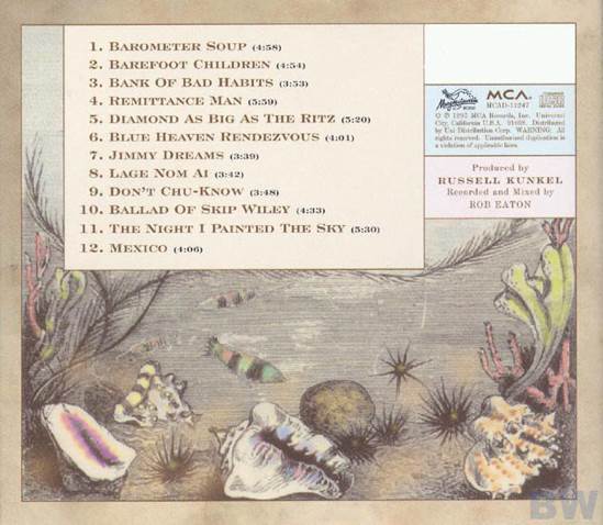 Barometer Soup - Jimmy Buffett (CD - 55) music collectible [Barcode 008811124724] - Main Image 2