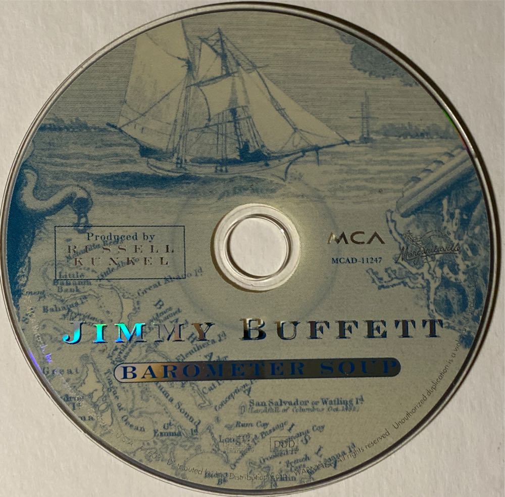 Barometer Soup - Jimmy Buffett (CD - 55) music collectible [Barcode 008811124724] - Main Image 3