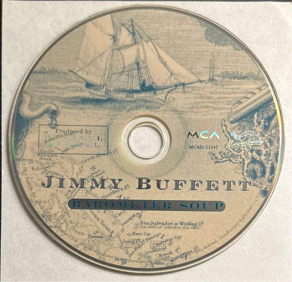 Barometer Soup - Jimmy Buffett (CD - 55) music collectible [Barcode 008811124724] - Main Image 4