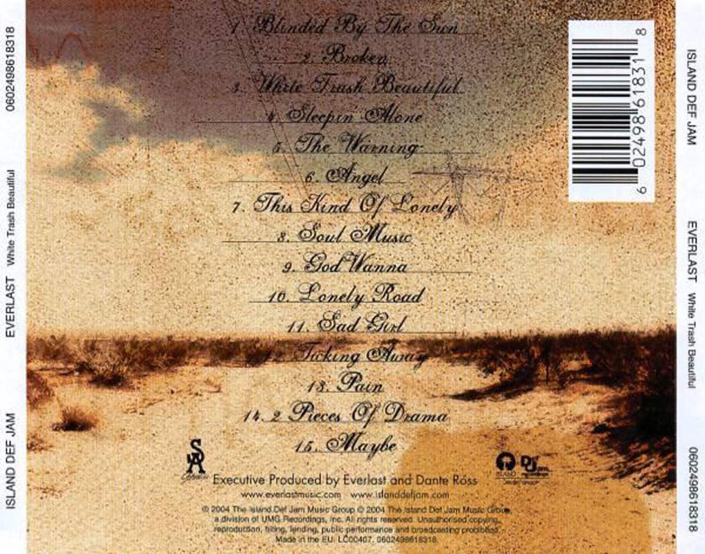 White Trash Beautiful - Everlast (CD - 59) music collectible [Barcode 602498618318] - Main Image 2